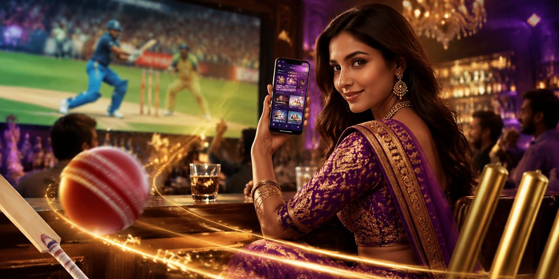 User reviewing cricket betting market on mobile in India